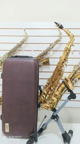 sax alto accent AS710L Taiwan original intermediário MEGA SOM
