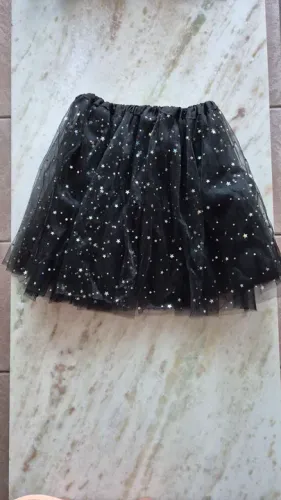 Saia tule com brilho!