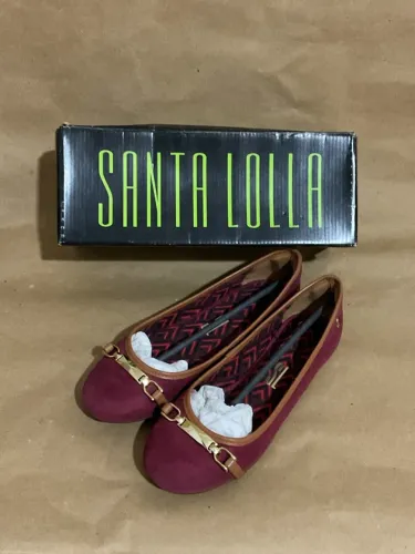 Sapatilha Santa Lolla - Cor Vinho - Tamanho 37