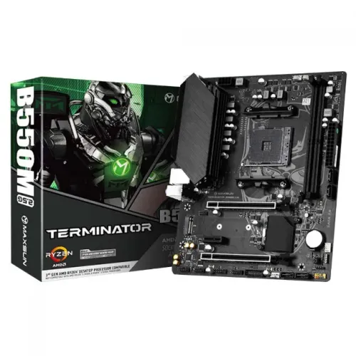 Placa Mãe Maxsun B550m Ms-Terminator, AM4, Para Ryzen, Atualizada, NOVA, Na Caixa 