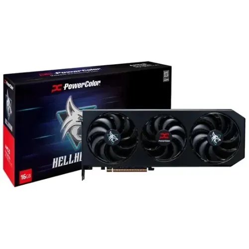 Placa de Vídeo PowerColor Hellhound Radeon RX 9070 XT 16GB GDDR6 PCI-Express - Lacrado!