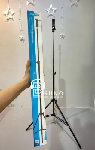 Tripé Telescópico para Câmera e Celular - Novo
