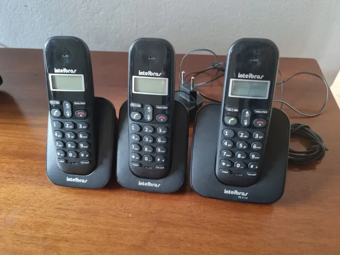 3 Telefones Fixos Intelbras TS 3110 Sem Bateria! 
