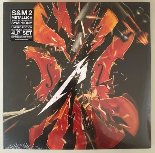 Lp Vinil Metallica S&M 2 Symphony 4 Lps Marble Orange