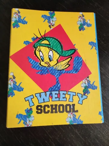 Fichário vintage Looney Tunes 1998 oficial Waner Bros 