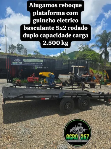 Carreta reboque plataforma 5x2 aluguel e venda 