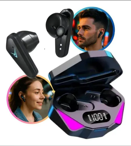 Fone De Ouvido Bluetooth TWS X15 Gamer Estéreo Led