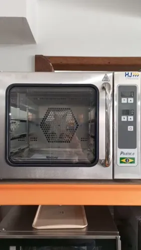 NZ. Forno elétrico convector miniconv 4 assadeiras sem vapor PRÁTICA 