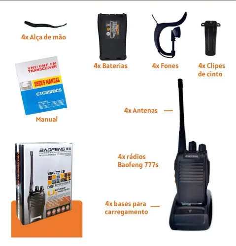 Par de Rádio amador Baofeng