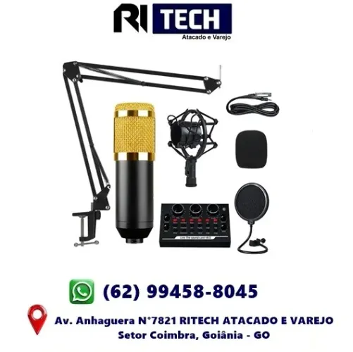Microfone Condensador Podcast Lives Profissional Mt-3502