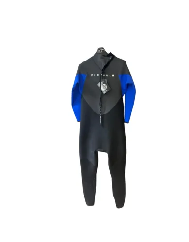 Macacão Surf Rip Curl Preto Azul Neoprene Manga Longa Tam 2g