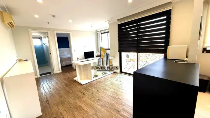 Apartamento Mobiliado para Locação na Vila Olímpia | Quality Alvorada | 1 Dormitório | 1 V
