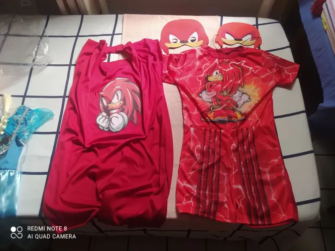 Pijama Sonic Vermelho 