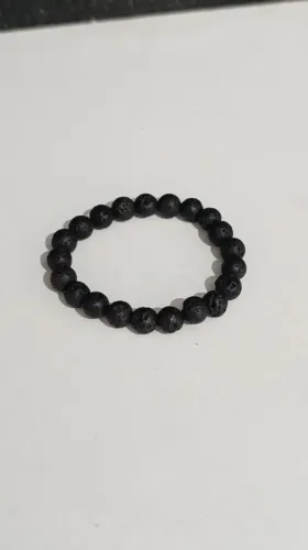 Pulseira de Pedra Vulcânica