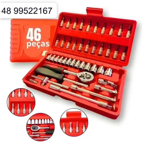 kit chave cartraca 46 peças. Hobby Pequeno