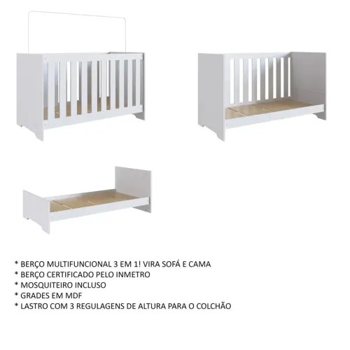 Berço 3 em 1 - usado