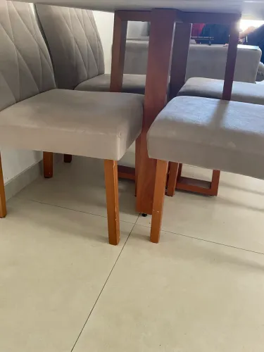 Mesa tampo de vidro 120x80