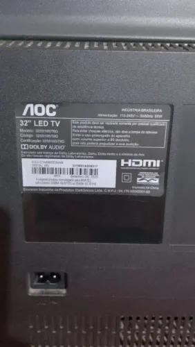 Tv led 32 nova,tela danificada 