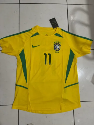 Camisa retrô do Brasil 2002