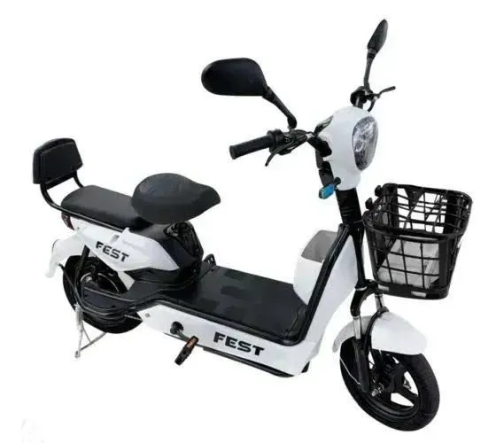 BICICLETA ELETRICA FEST GE-12A 500W CHUMBO BLACK E BRANCA