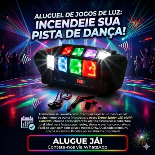Iluminação jogos de luz temática neon, fumaça, laser e muito mais 