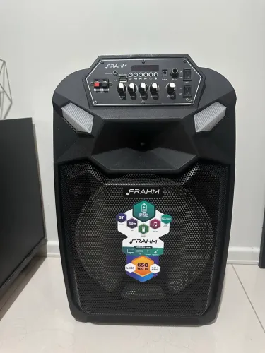 Caixa de Som Amplificada Frahm 650W Bluetooth NOVA (Nunca Usada)