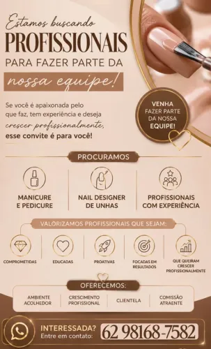 Contrata-se Manicure e pedicure 