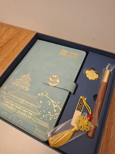 Kit papelaria oriental, Shengu, caixa presente