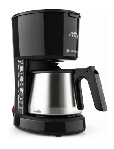Cafeteira Cadence Urban Pop Inox Caf810 Semi Automática Preta E Aço Inoxidável De Filtro P