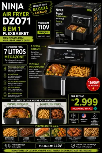 Ninja Air Fryer 6 em 1