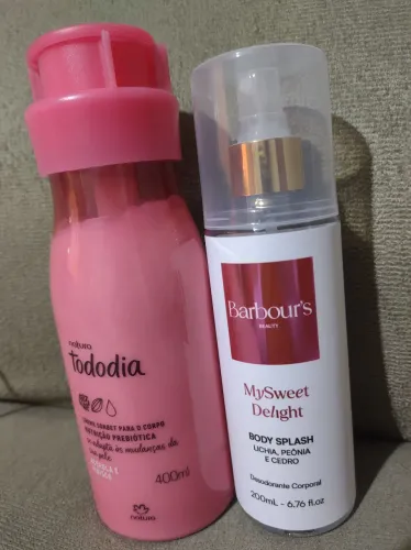 Hidratante+ body Splash novos. ,70 reais