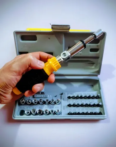 Kit Jogo de Soquete Catraca 41 Peças com Maleta