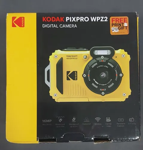 câmera kodak pixpro wpz2 nova lacrada nunca foi usada cor vermelha