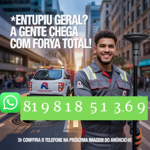 desentupidora! A solução está a um telefonema!