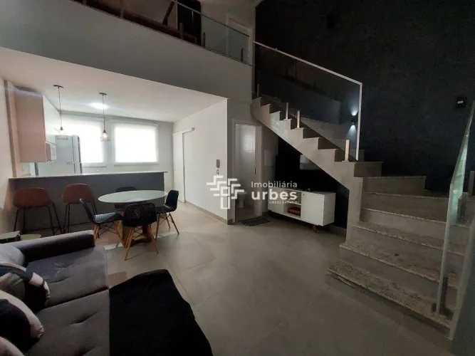Apartamento com 1 dormitório para alugar, 51 m² por R$ 2.800,00/mês - Vila Santa Maria - A