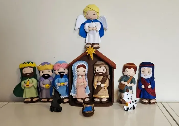 Presépio Natal Em Feltro