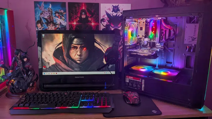 PC Gamer i5 4570 + RX 550 4GB + 12GB RAM + Monitor + Controle