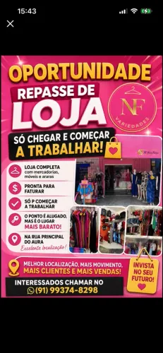 Loja repasse , localizado na principal do Aura