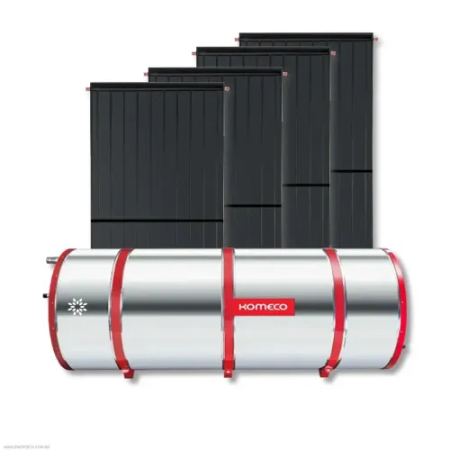 Aquecedor solar Boiler 1.000L + 5 placas Komeco