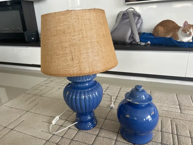 Abajur com vaso