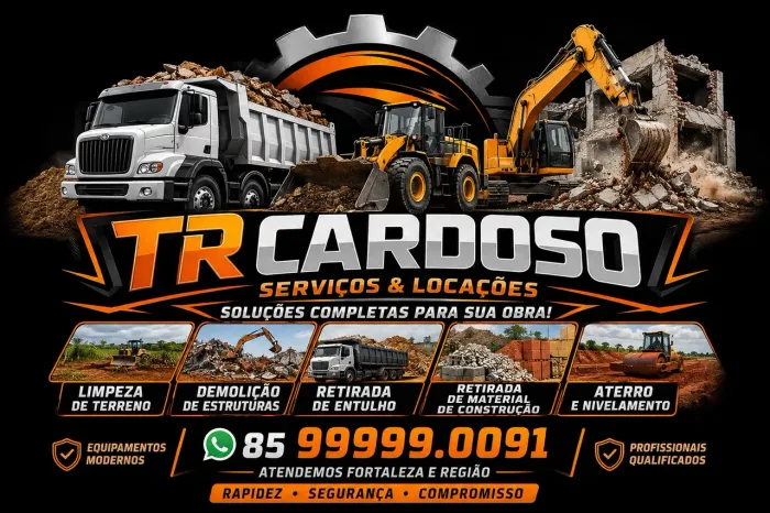 Limpeza de terreno ,retirada de material manual ,mecanizado, aterro