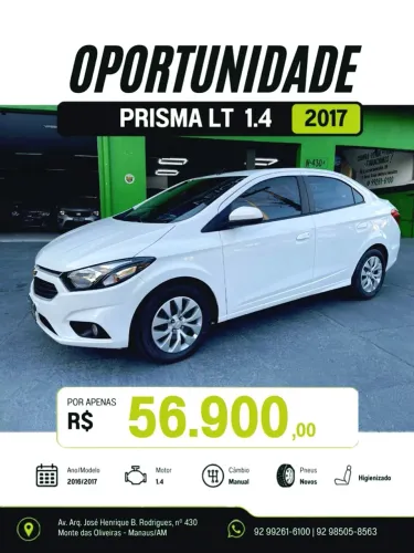 Chevrolet Prisma Sed. LT 1.4 8V Flexpower 4P 2017