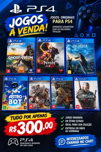 Jogos Ps4 e Ps5