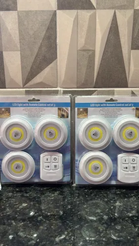 Kit 3 Luminárias LED Sem Fio com Controle - NOVA Lacrada