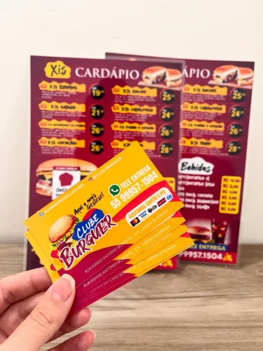 Cartão de Visita e Cardápio Personalizado para sua Empresa