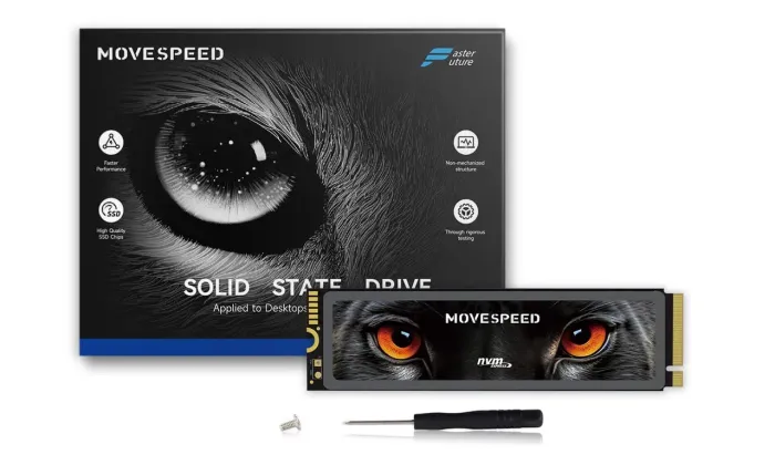 SSD 4TB Movespeed PCIe 4.0 NVMe - 7450MB/s - Com Dissipador - PS5/PC - Novo Lacrado