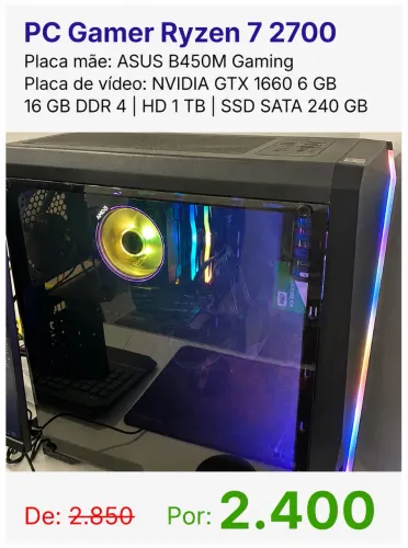 PC Gamer Ryzen 7 | GTX 1660