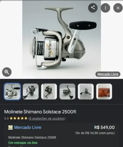 Molinete Shimano SOLSTACE 2500 FI