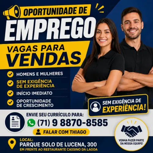 Vaga para Vendendor interno