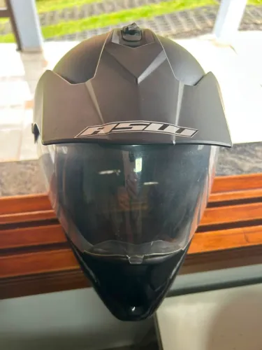 Capacete ASW Trilha Preto Fosco com Viseira